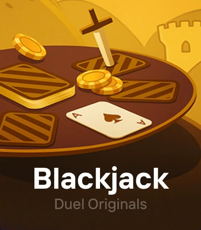 Blackjack, provably fair Duel Original game tile, 100% RTP at Duel Casino